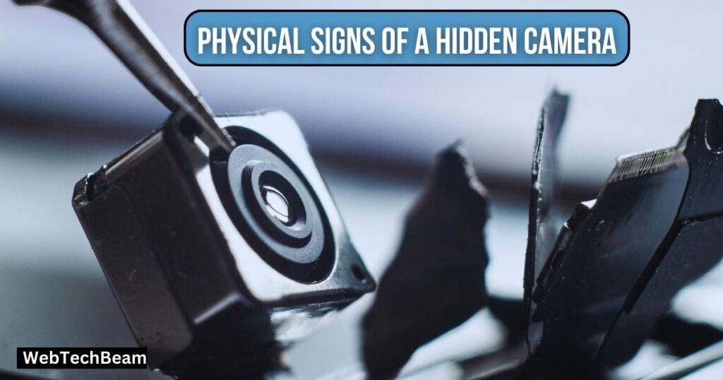 Physical signs of a hidden camera
