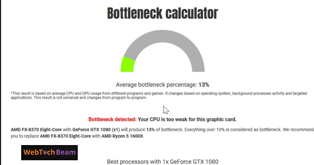 Bottleneck Calculator