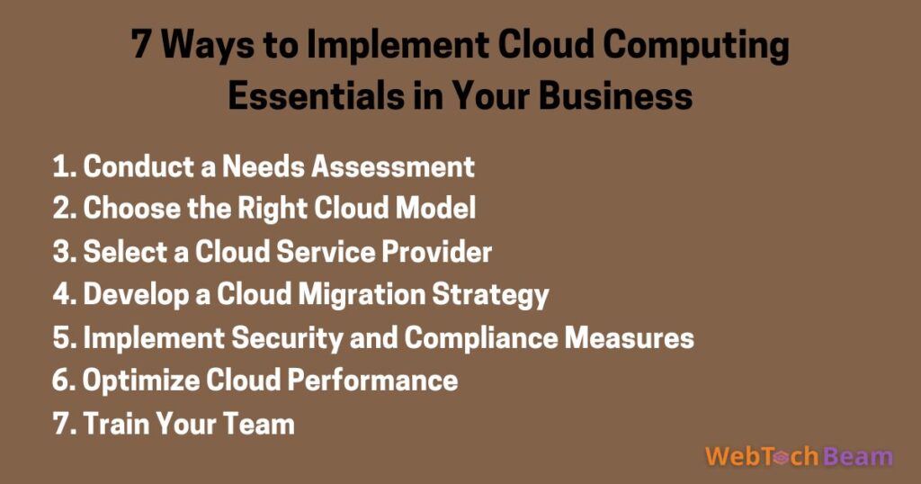 How to Implement Cloud Computing Essentials in Your Business